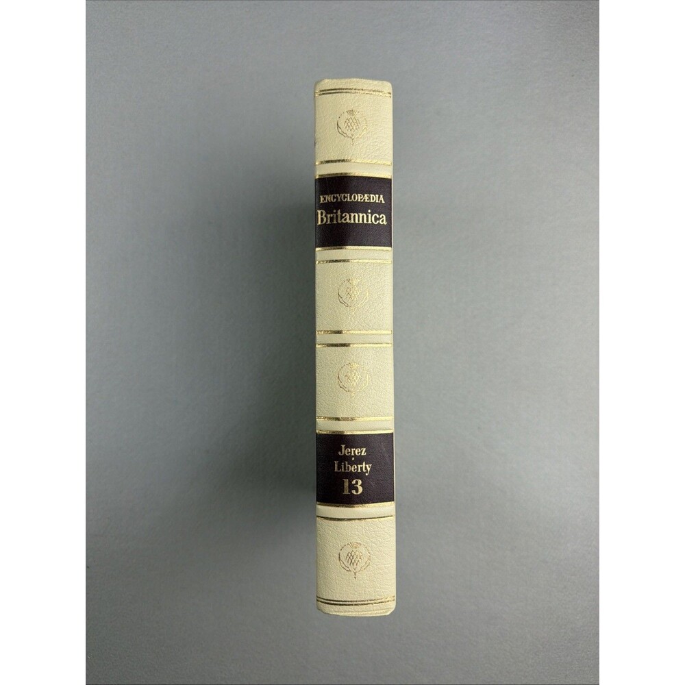 Vintage Encyclopedia Britannica Replacement Volume 13 Gold Liberty Educational